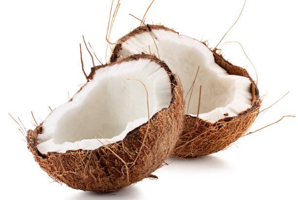 coconuts isolated on a white background. Clipping path.