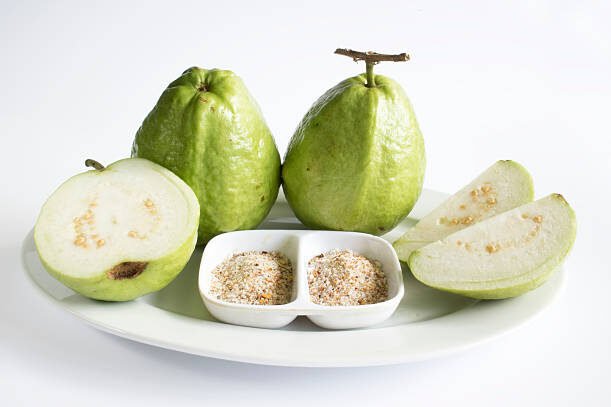 Fresh organic guava fruit.